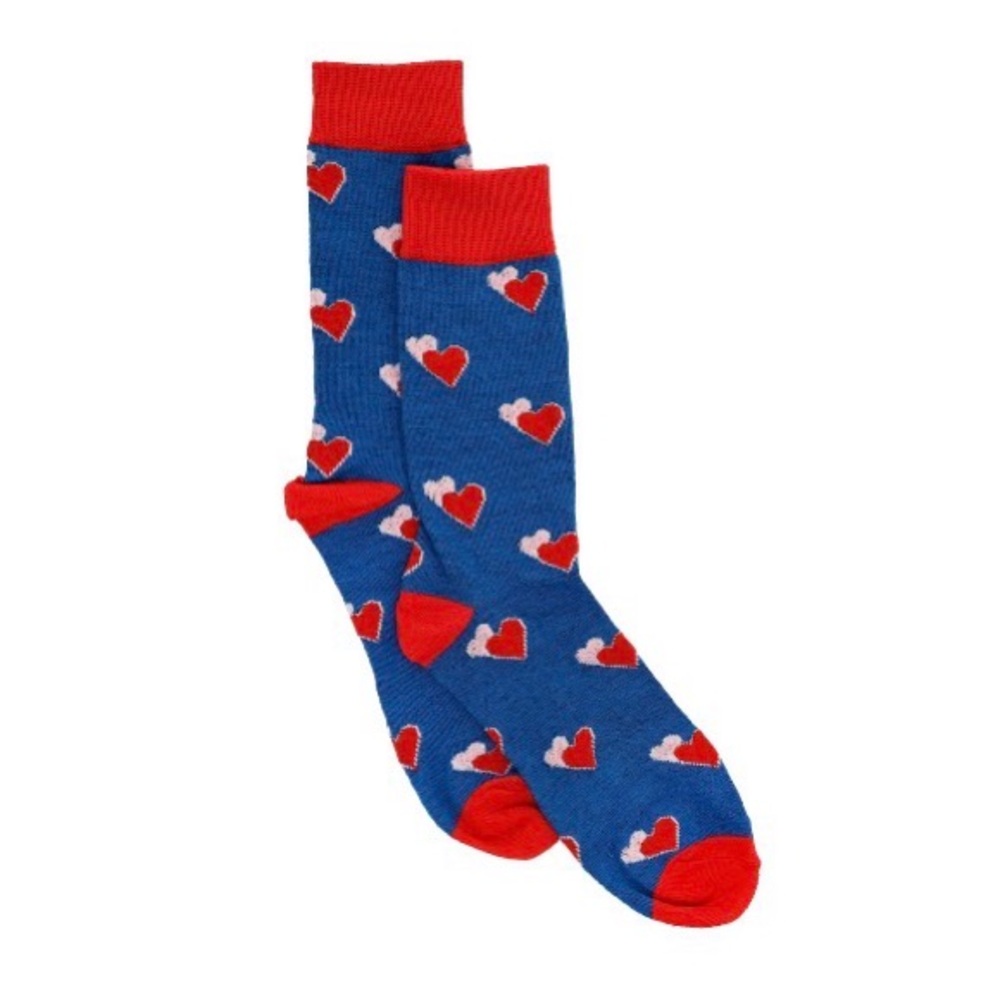 Vibrant Heart Patterned Socks